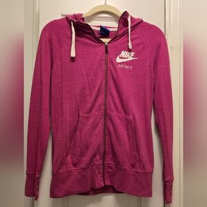 Nike Women's Fuchsia Zip-Up Hoodie